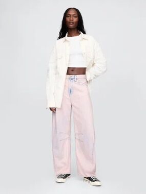gap pink horseshoe jeans